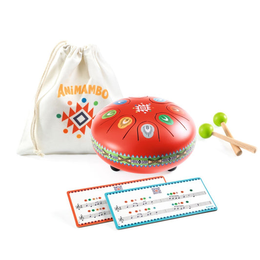Animambo Zungentrommel rot von Djeco (Ø 16 cm)