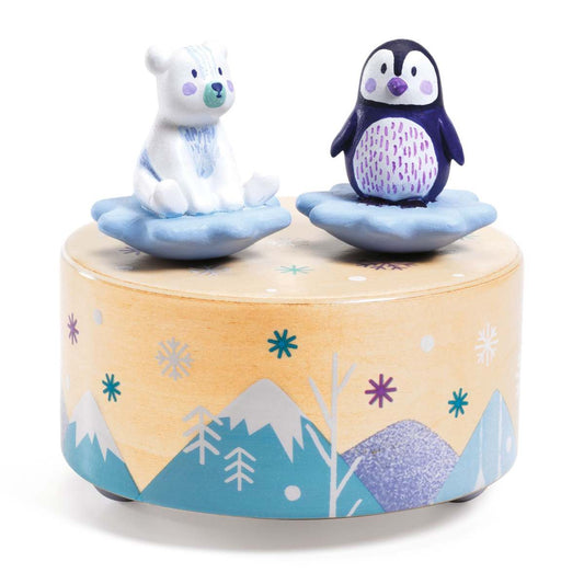 DJECO Musikuhr Eisbär & Pinguin