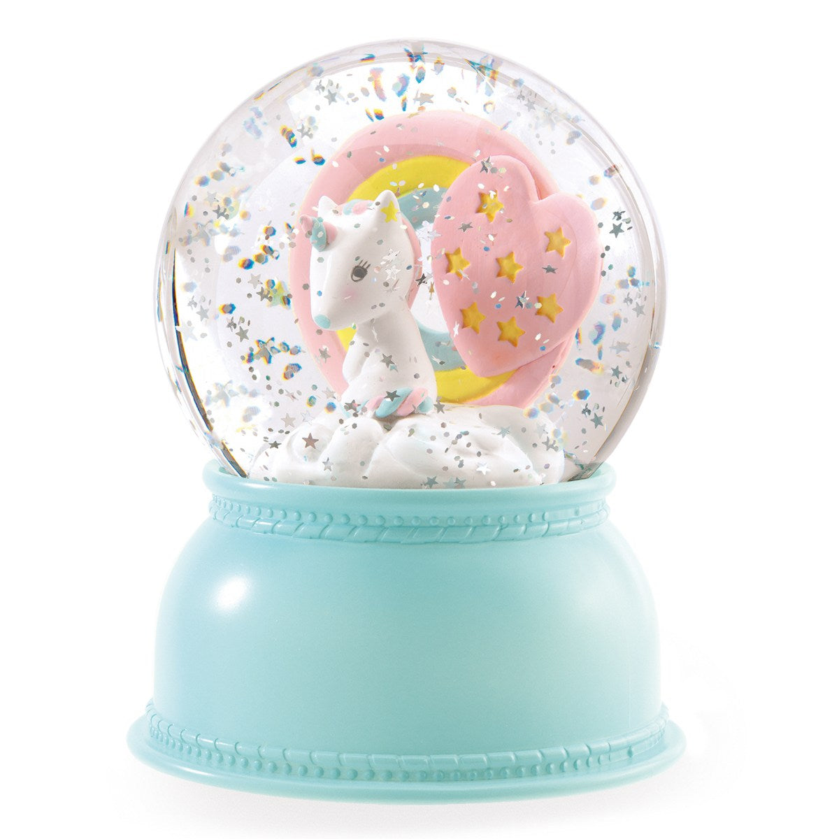 DJECO Nachtlicht Schneekugel Einhorn