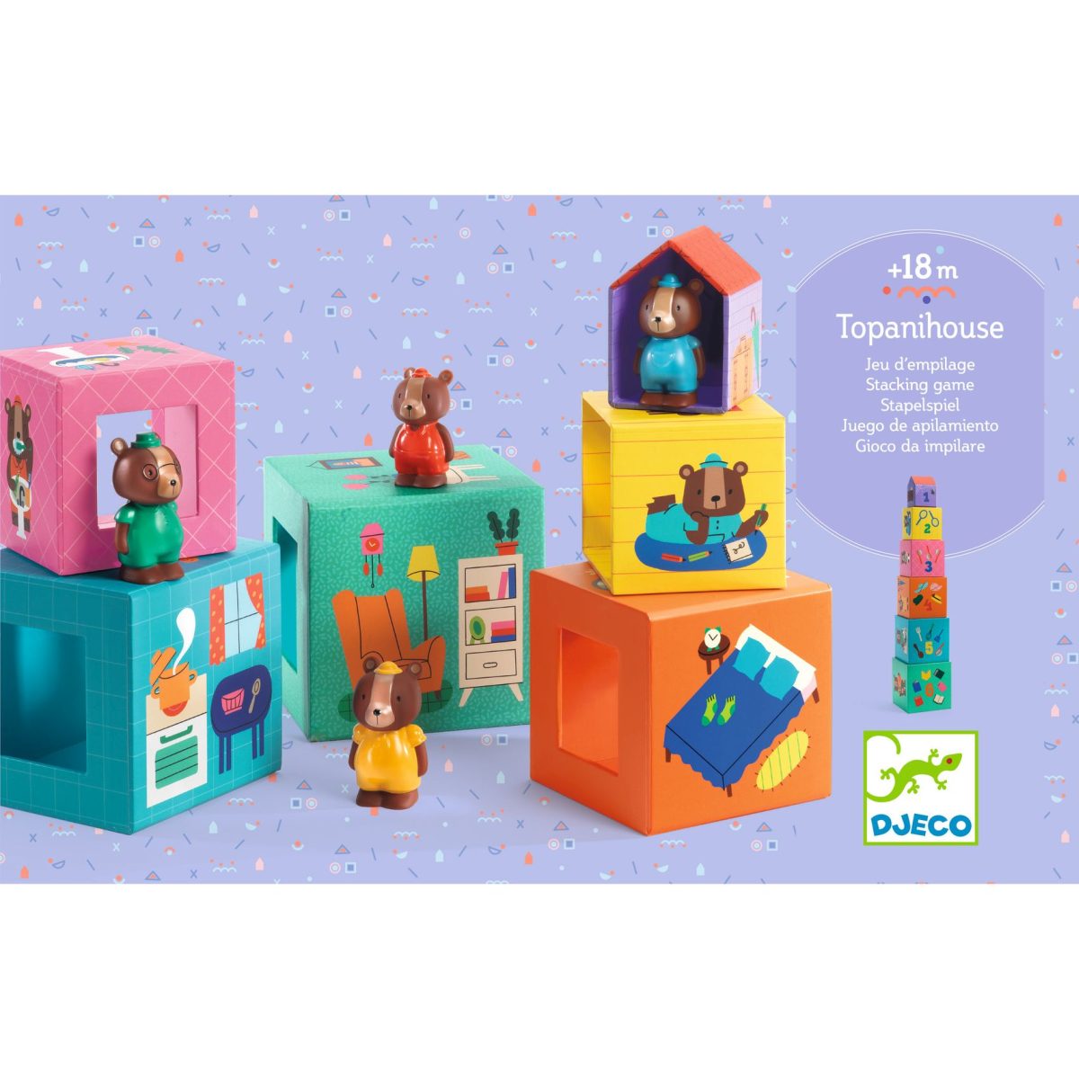 DJECO Stapel Spielzeug: TopaniHouse