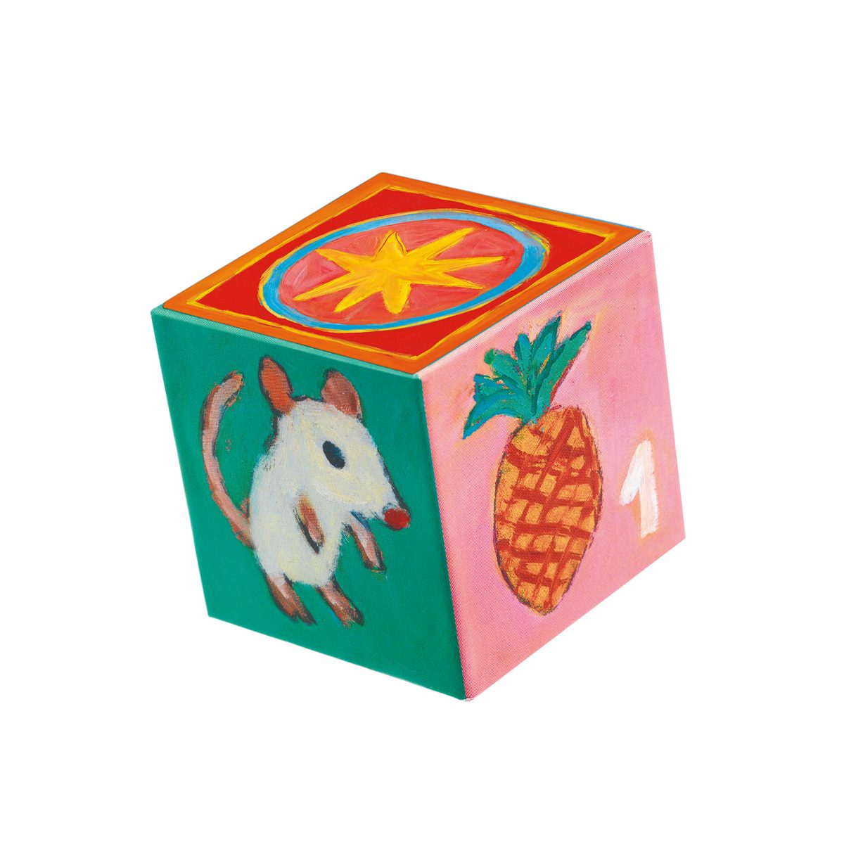 DJECO Stapelturm: Meine Freunde 10 cubes