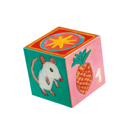 DJECO Stapelturm: Meine Freunde 10 cubes