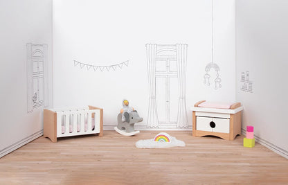 goki Puppenhausmöbel - Babyzimmer Style