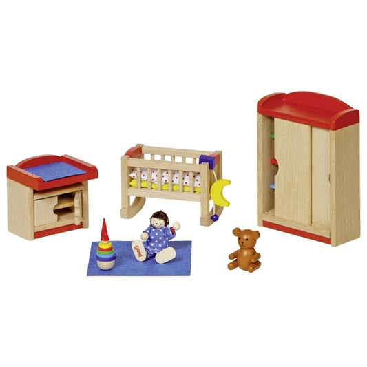 goki Puppenhausmöbel - modernes Kinderzimmer
