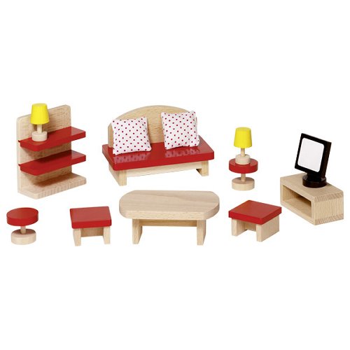 goki Puppenhausmöbel Wohnzimmer basic