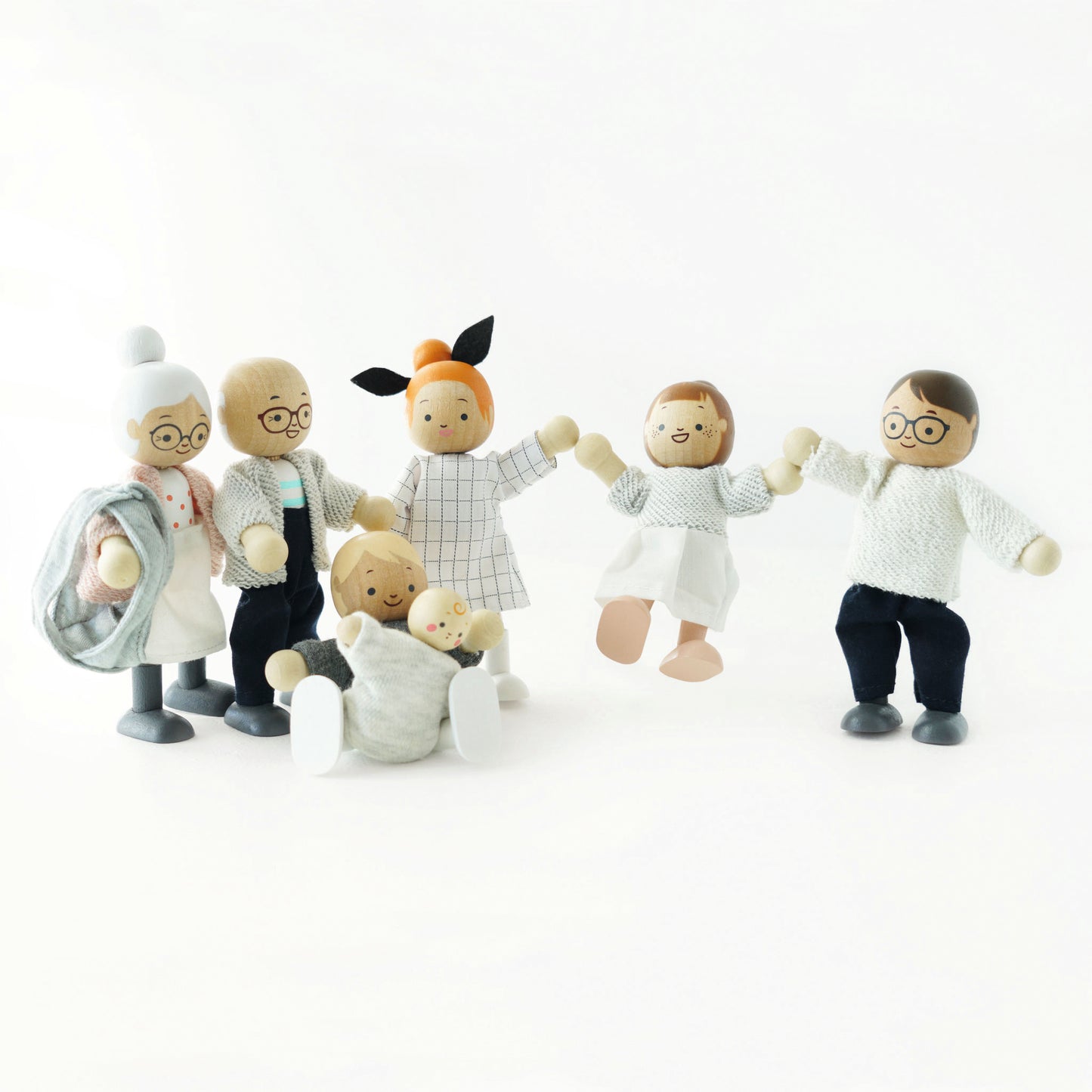 Le Toy Van Biegepüppchen für das Puppenhaus Meine Familie-neues Design