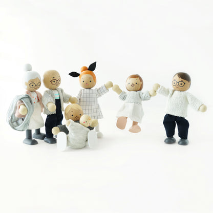 Le Toy Van Biegepüppchen für das Puppenhaus Meine Familie-neues Design