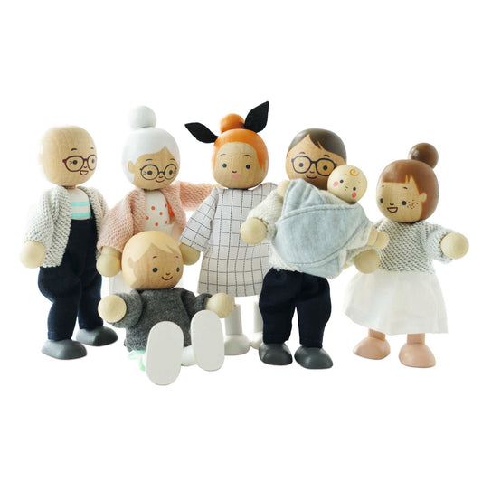 Le Toy Van Biegepüppchen für das Puppenhaus Meine Familie-neues Design