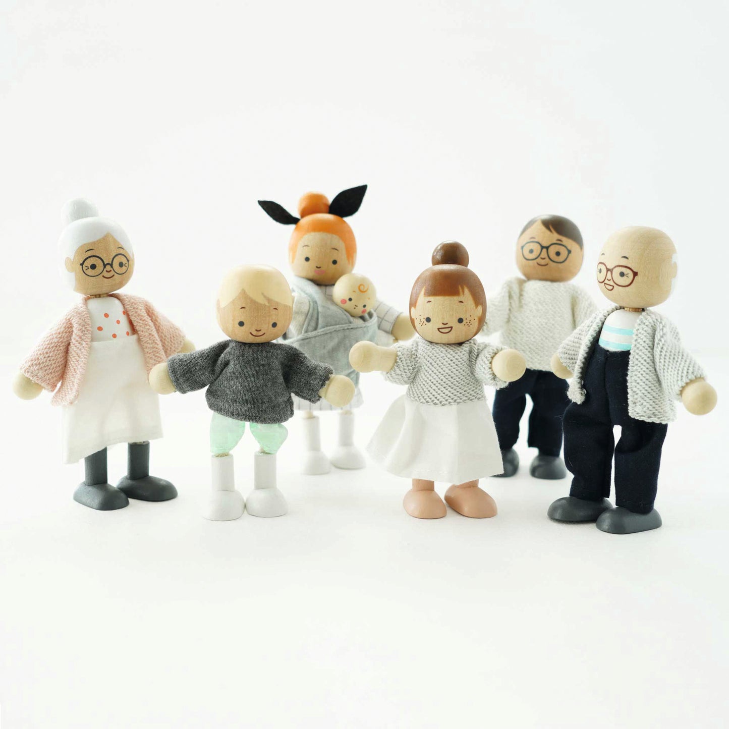 Le Toy Van Biegepüppchen für das Puppenhaus Meine Familie-neues Design