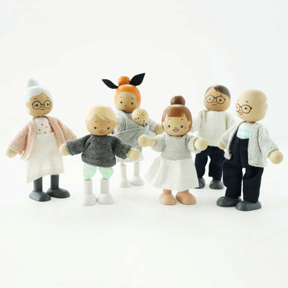 Le Toy Van Biegepüppchen für das Puppenhaus Meine Familie-neues Design