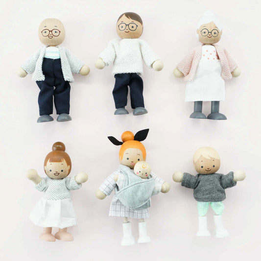 Le Toy Van Biegepüppchen für das Puppenhaus Meine Familie-neues Design