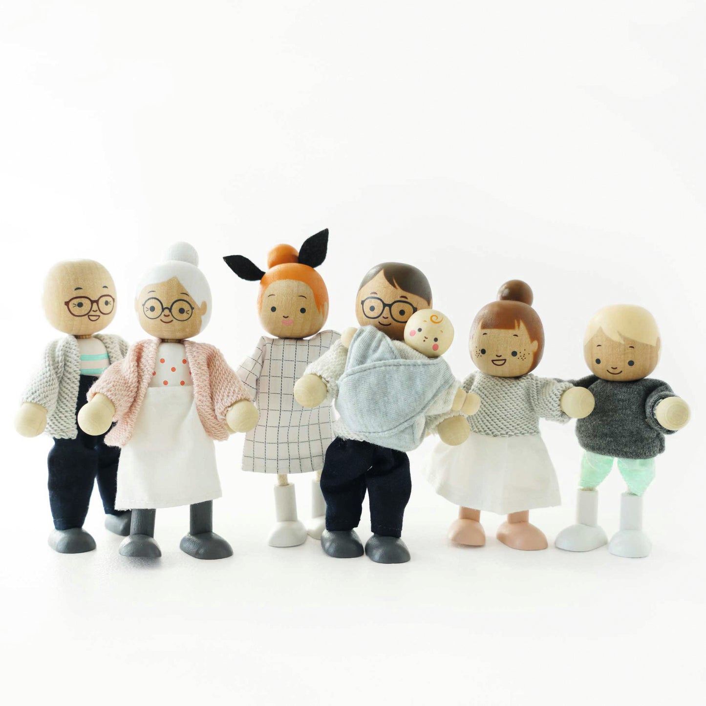 Le Toy Van Biegepüppchen für das Puppenhaus Meine Familie-neues Design