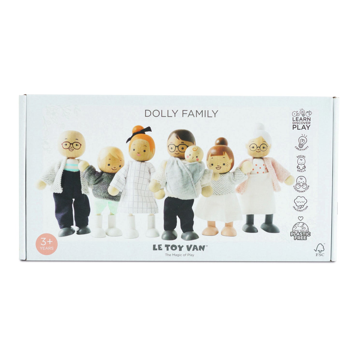 Le Toy Van Biegepüppchen für das Puppenhaus Meine Familie-neues Design