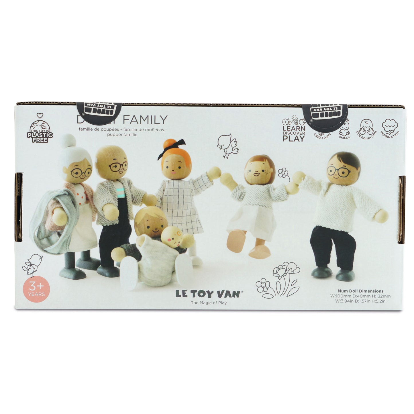Le Toy Van Biegepüppchen für das Puppenhaus Meine Familie-neues Design