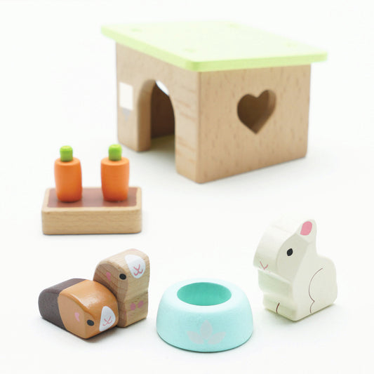 Le Toy Van Hase & Meerschweinchen-Set für das Puppenhaus - neues Design