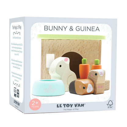 Le Toy Van Hase & Meerschweinchen-Set für das Puppenhaus - neues Design