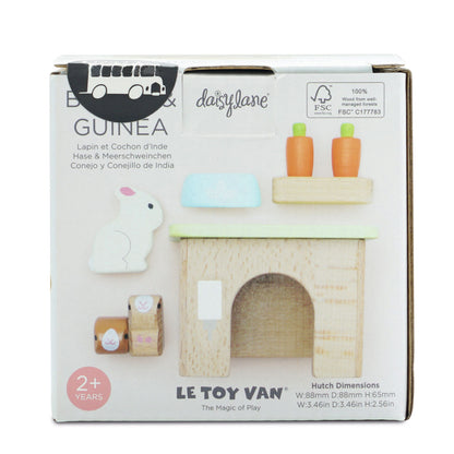 Le Toy Van Hase & Meerschweinchen-Set für das Puppenhaus - neues Design