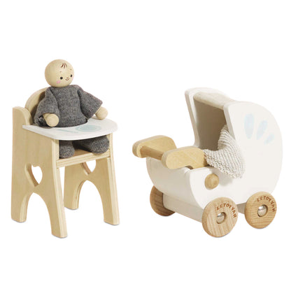 Le Toy Van Kleinkind mit Ausstattung für das Puppenhaus