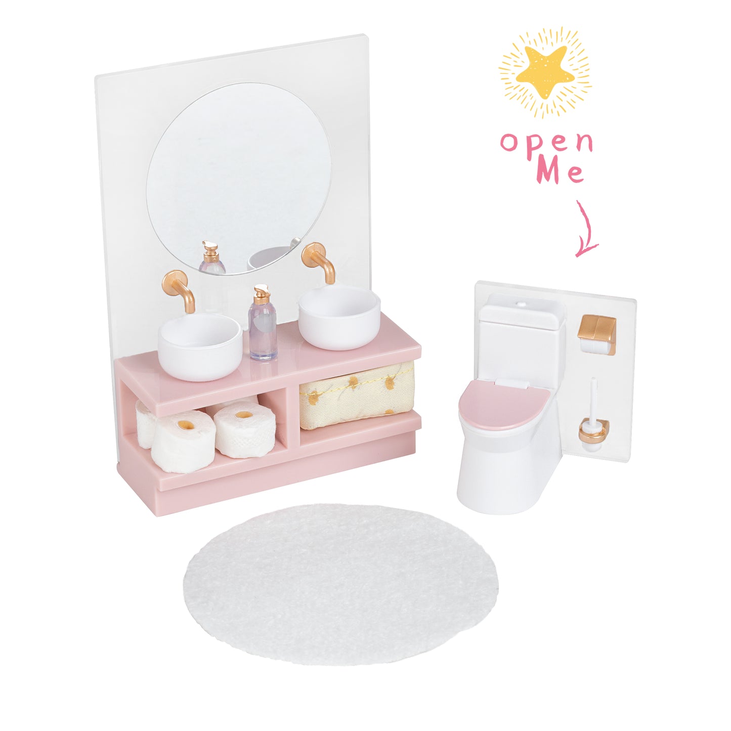 Lundby Waschbecken & Toilette-Set