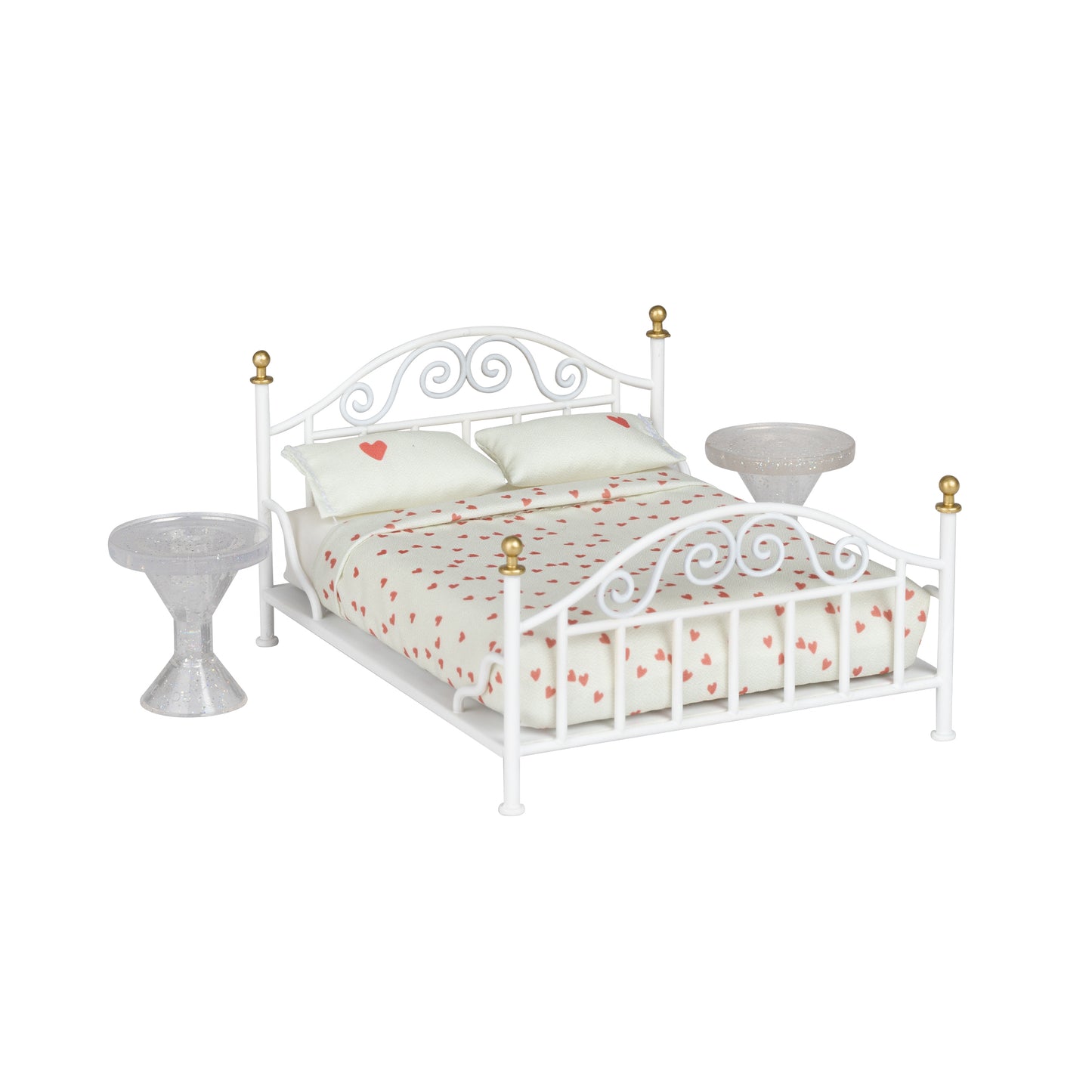 Lundby filigranes Bett in Metalloptik