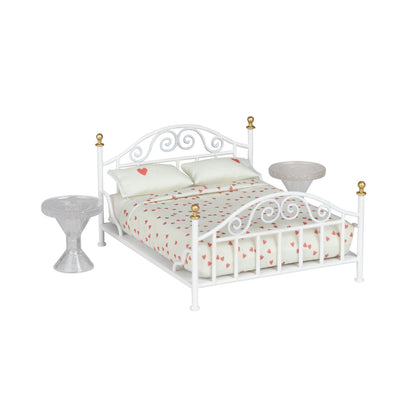 Lundby filigranes Bett in Metalloptik