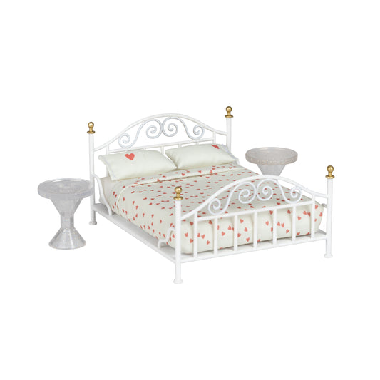 Lundby filigranes Bett in Metalloptik