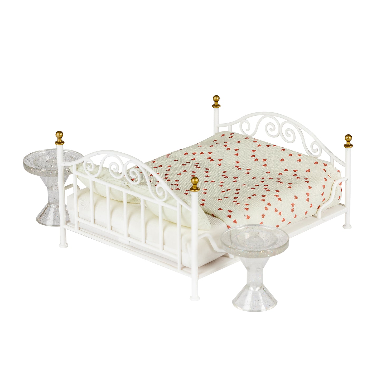 Lundby filigranes Bett in Metalloptik