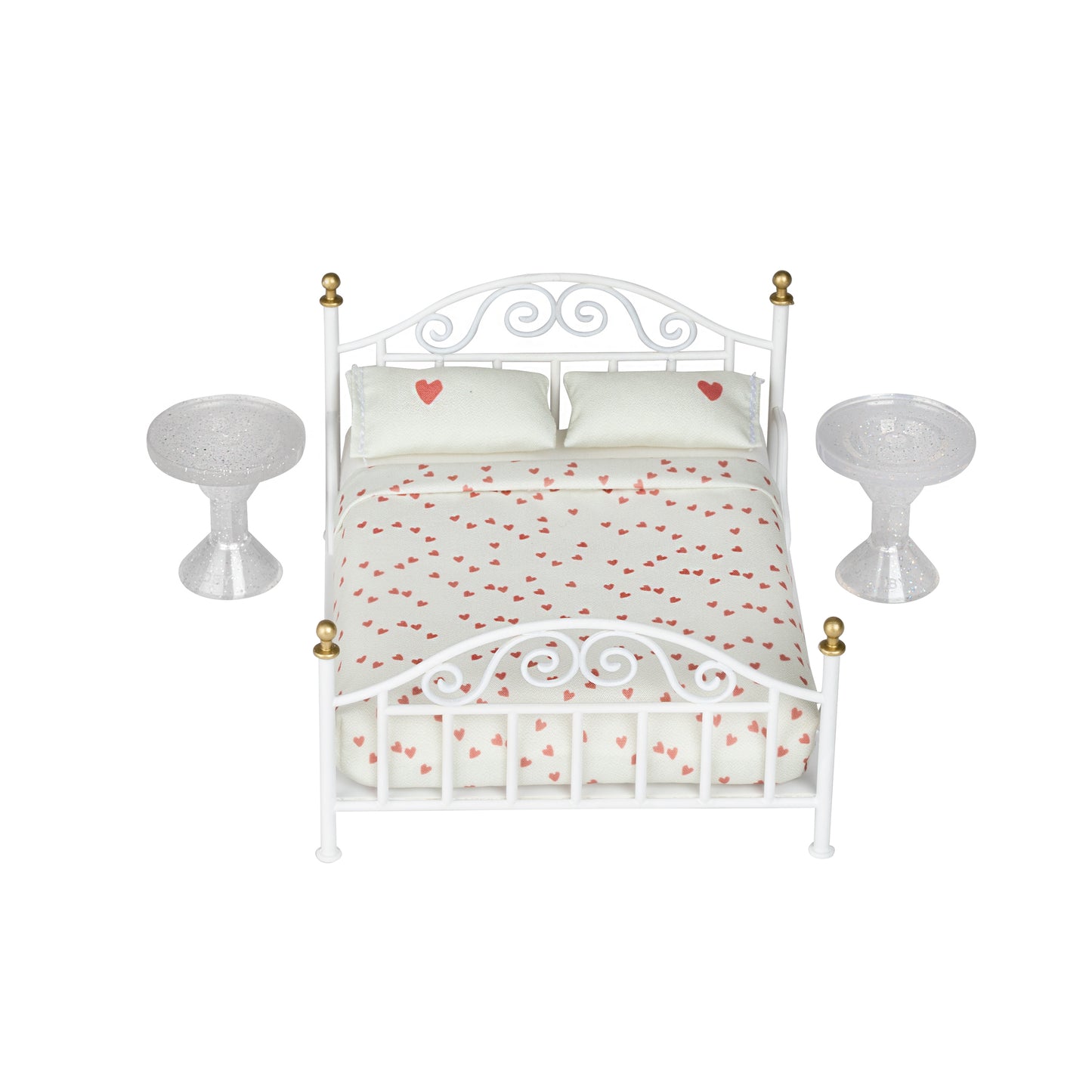 Lundby filigranes Bett in Metalloptik