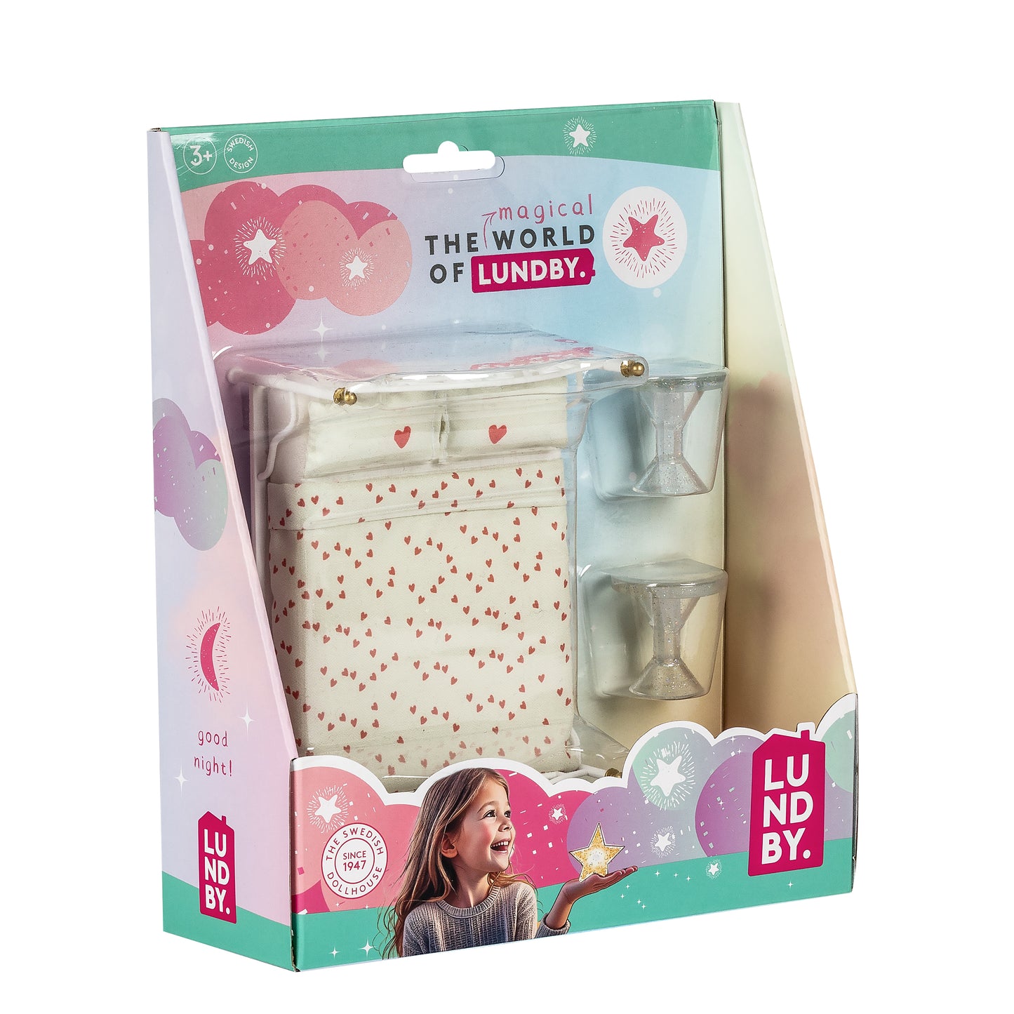 Lundby filigranes Bett in Metalloptik