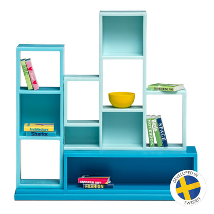 Lundby Bücherregal-Set türkis