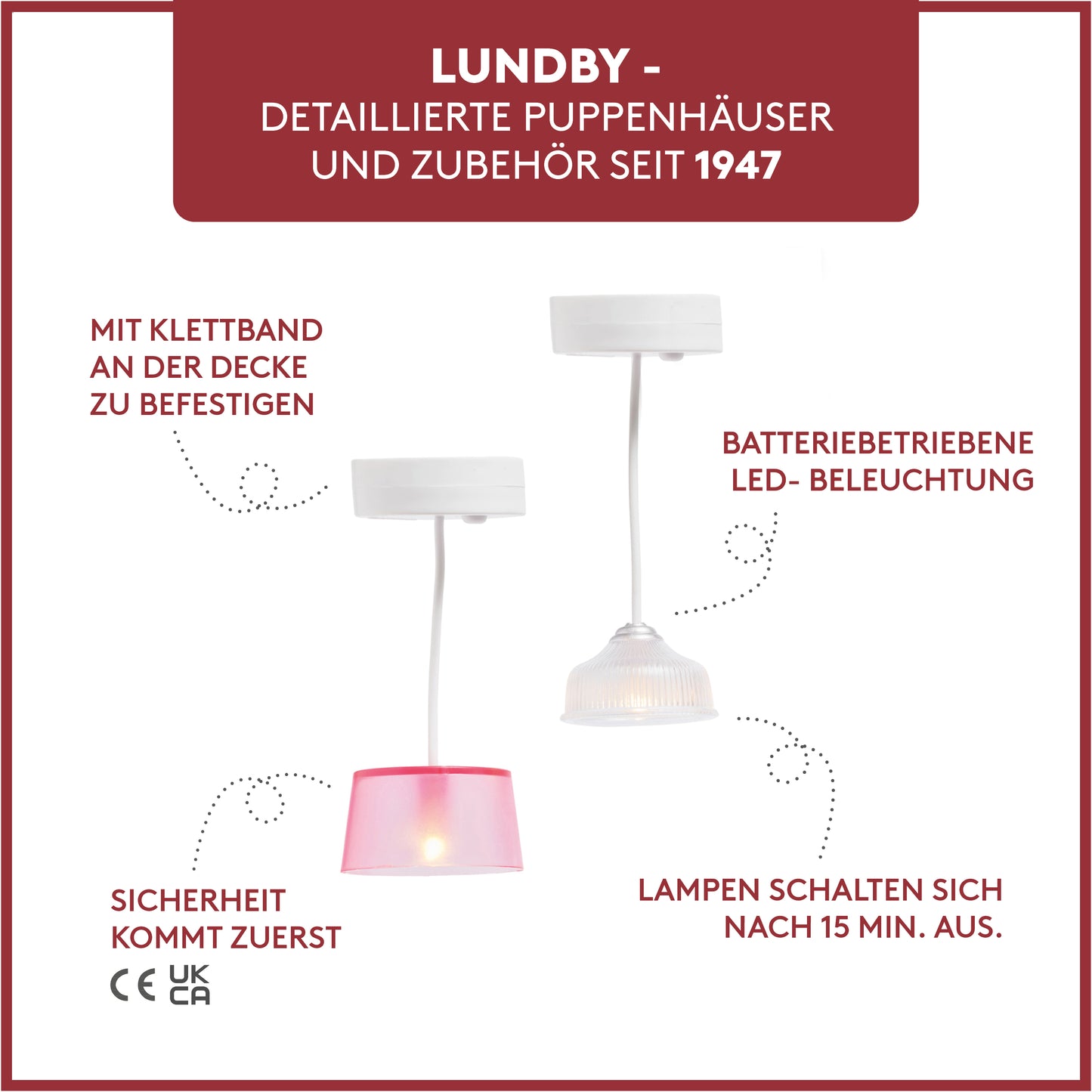 Lundby 2 Deckenleuchten
