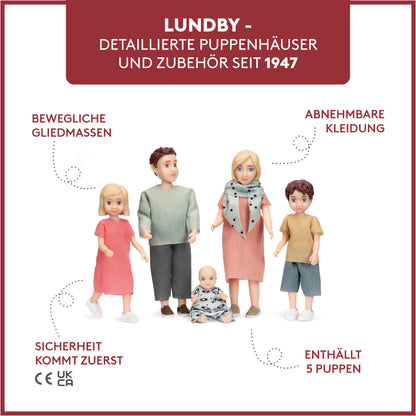 Lundby Puppenhauspuppen Familie Charlie