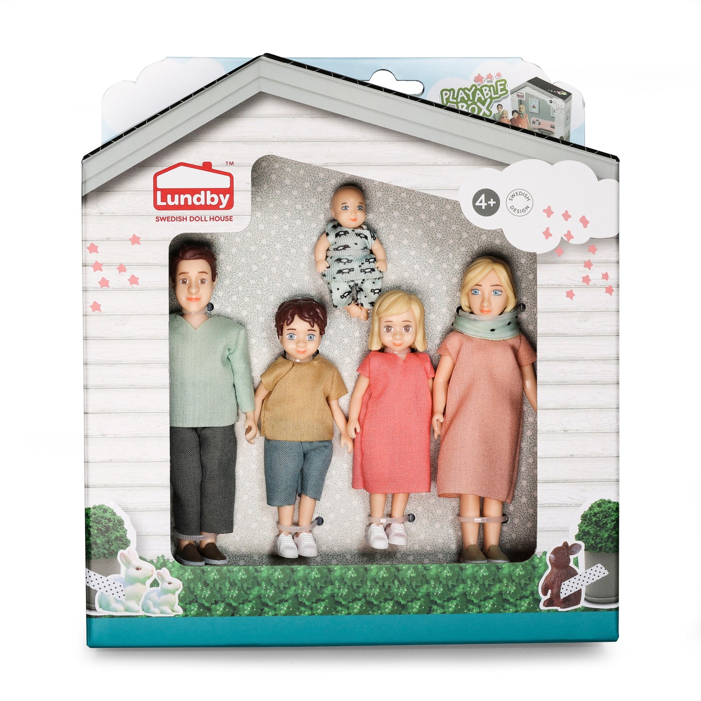 Lundby Puppenhauspuppen Familie Charlie