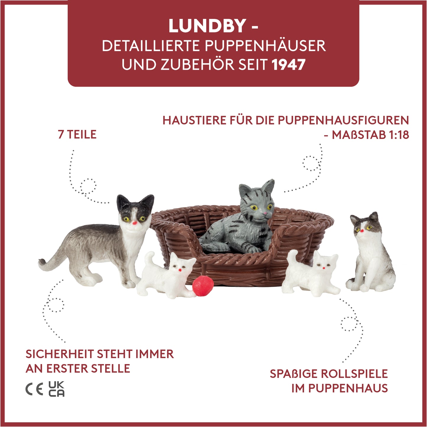 Lundby Katzenfamilie