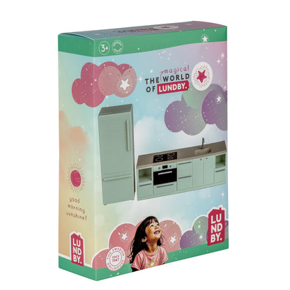 Lundby Küche Basic pastell-mint