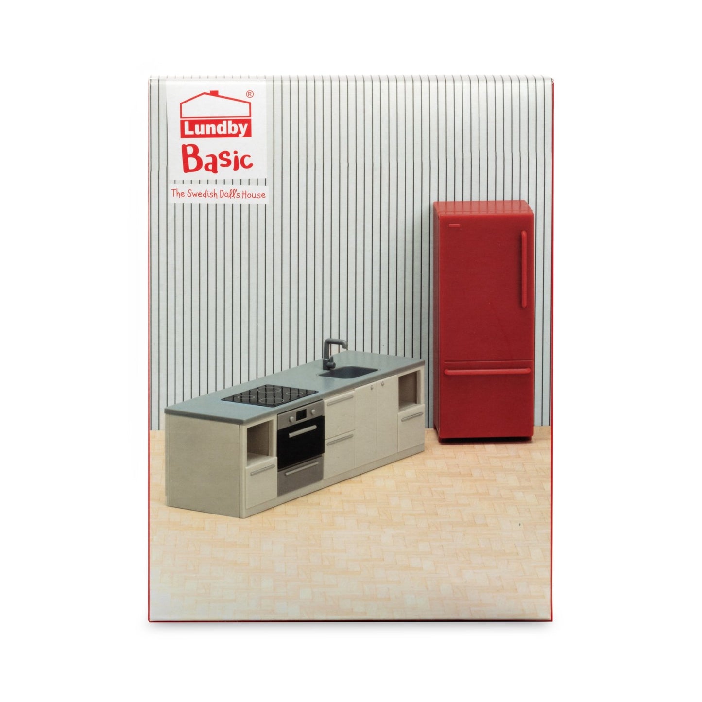 Lundby Basic Küchen-Set, rot