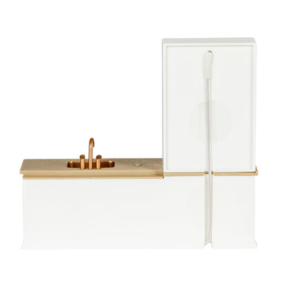 Lundby Küche mit Spüle und Vitrinenschrank