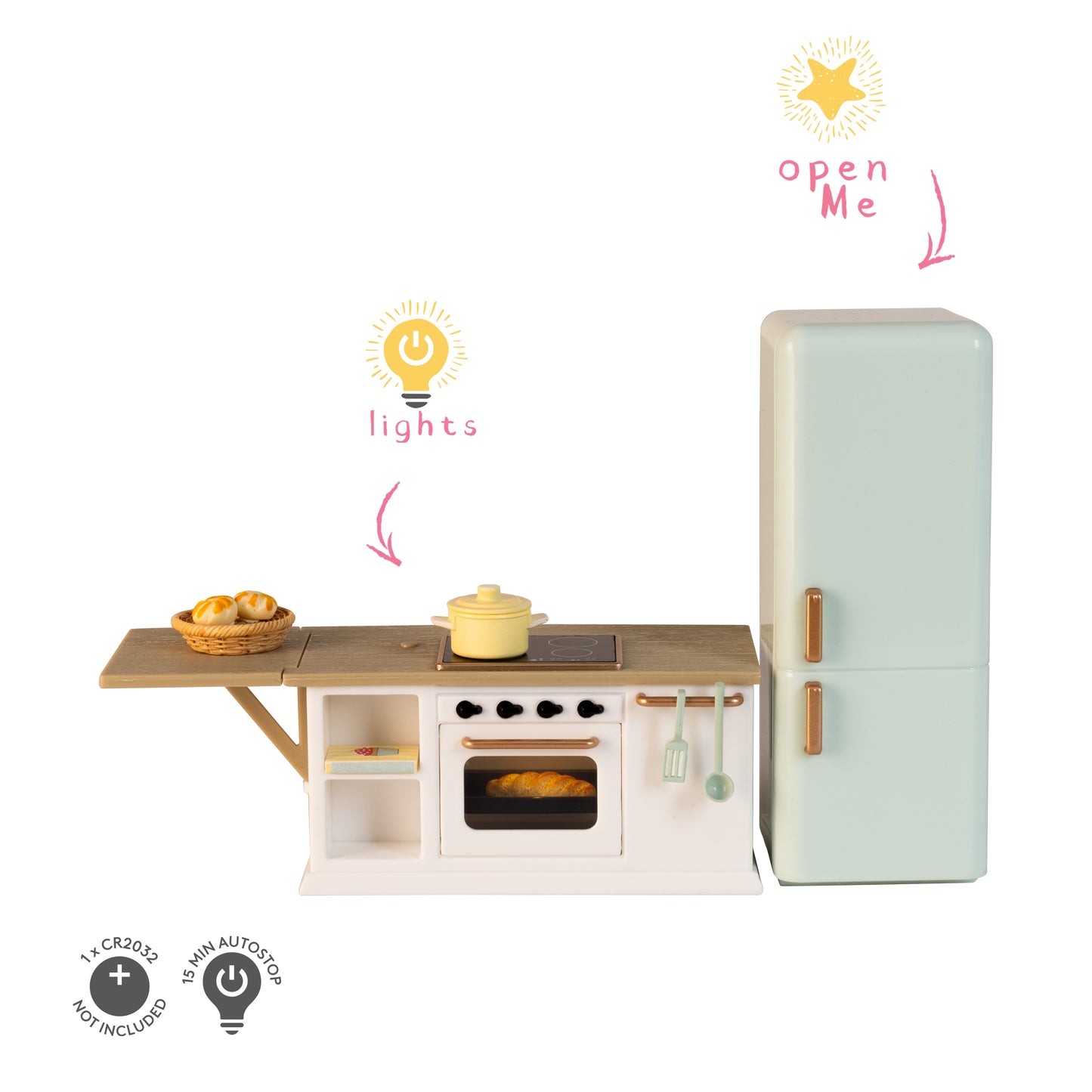 Lundby Kücheninsel mit Backofen & Kühlschrank