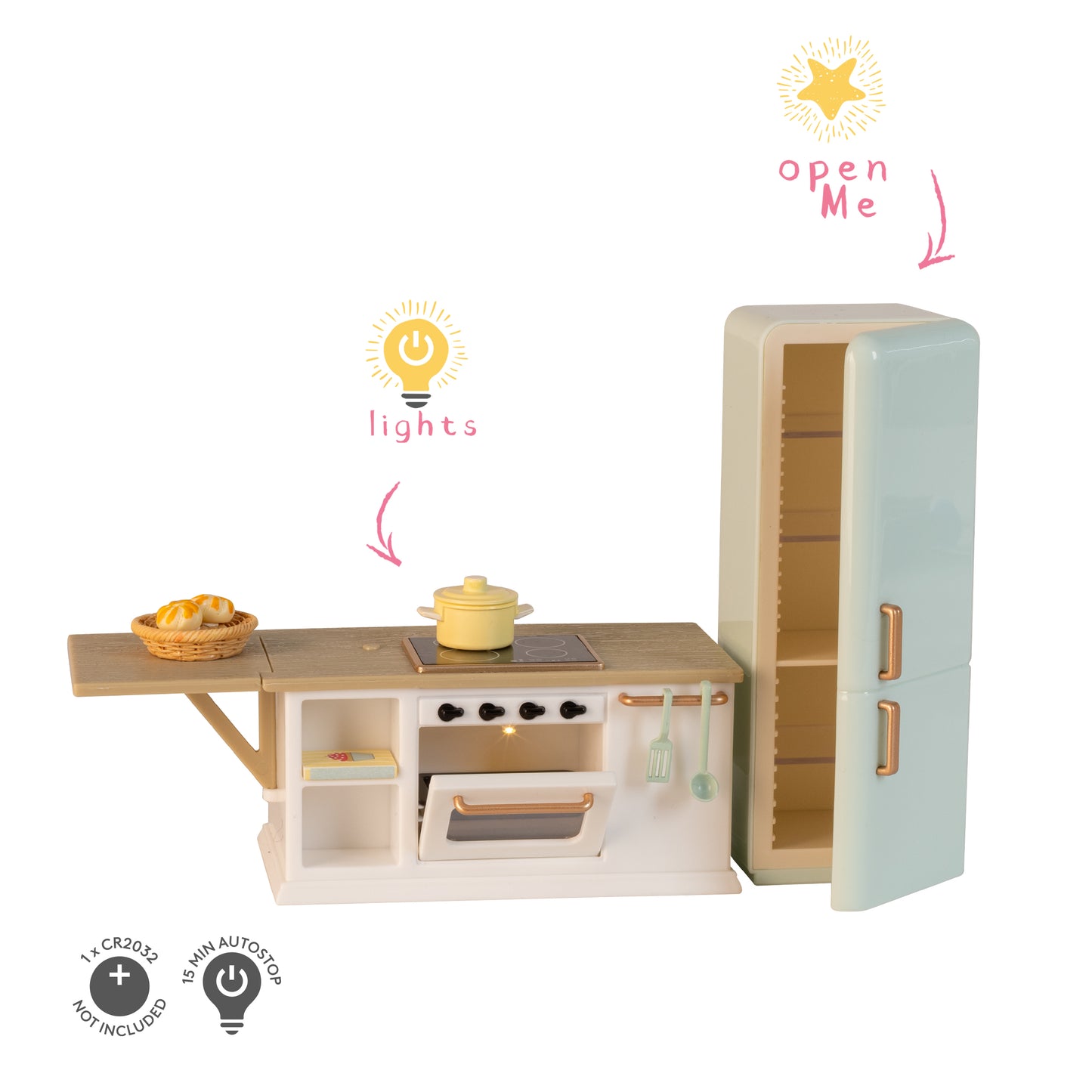 Lundby Kücheninsel mit Backofen & Kühlschrank