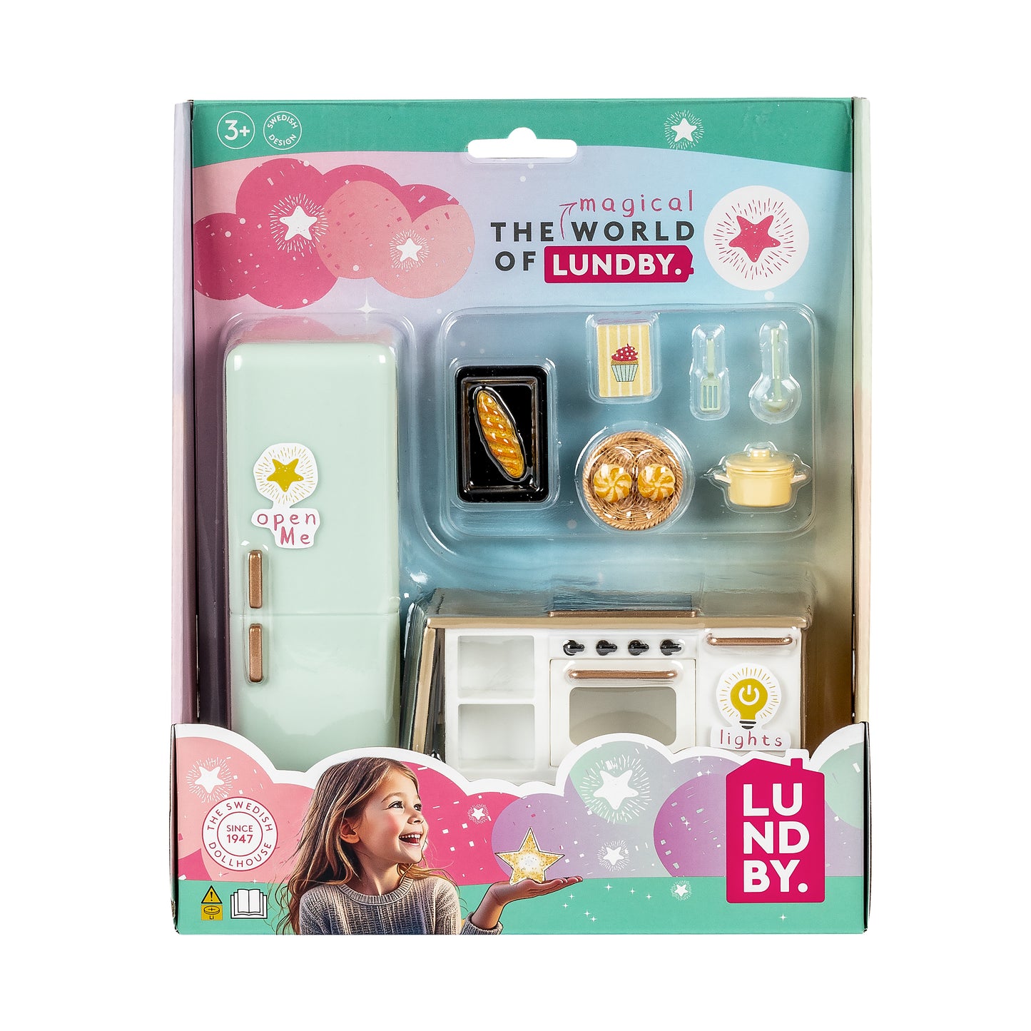 Lundby Kücheninsel mit Backofen & Kühlschrank