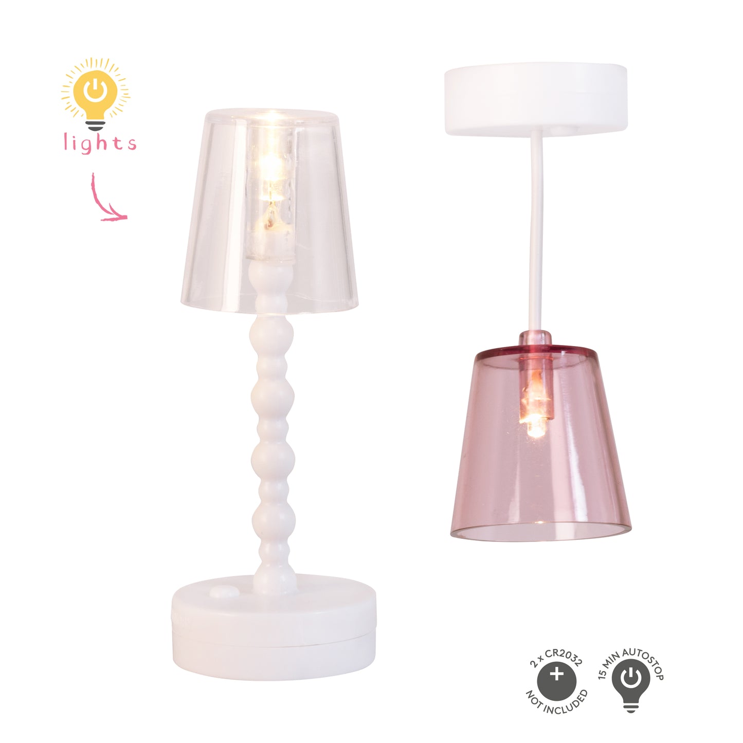Lundby Steh- und Deckenlampe-Set