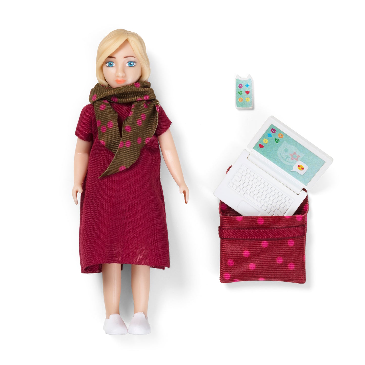 Lundby Puppenhauspuppe mit Laptop