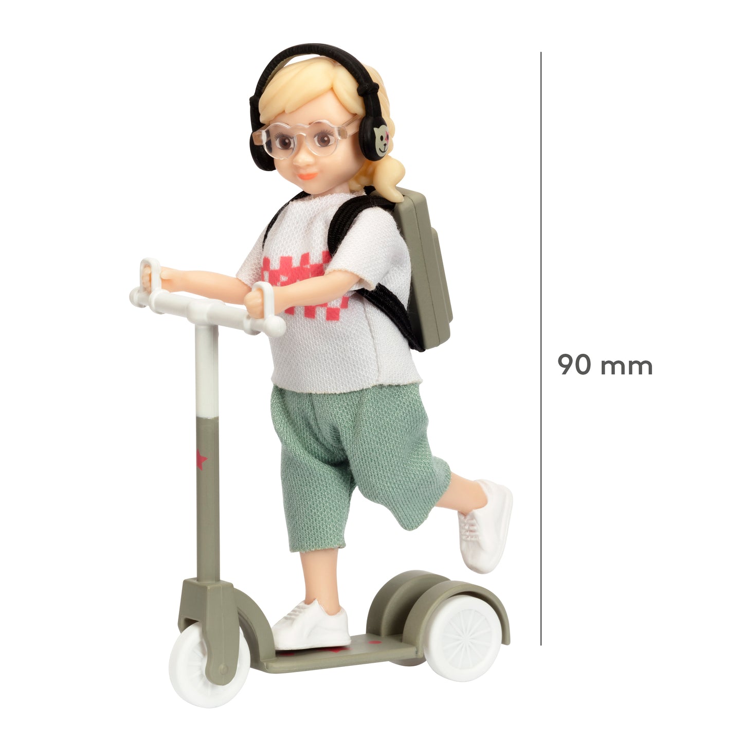 Lundby Puppenhauspuppe mit Roller