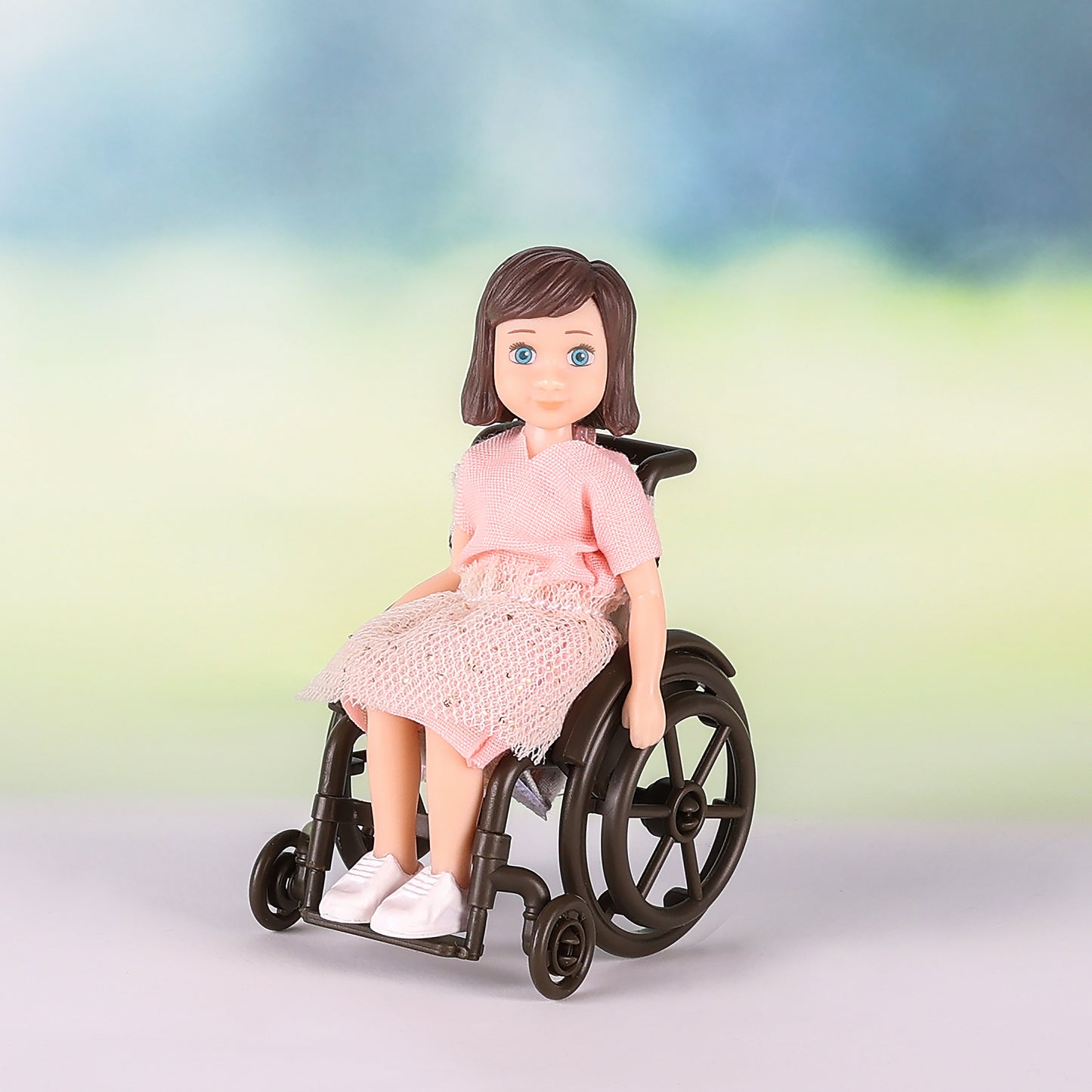 Lundby Puppenhauspuppe mit Rollstuhl