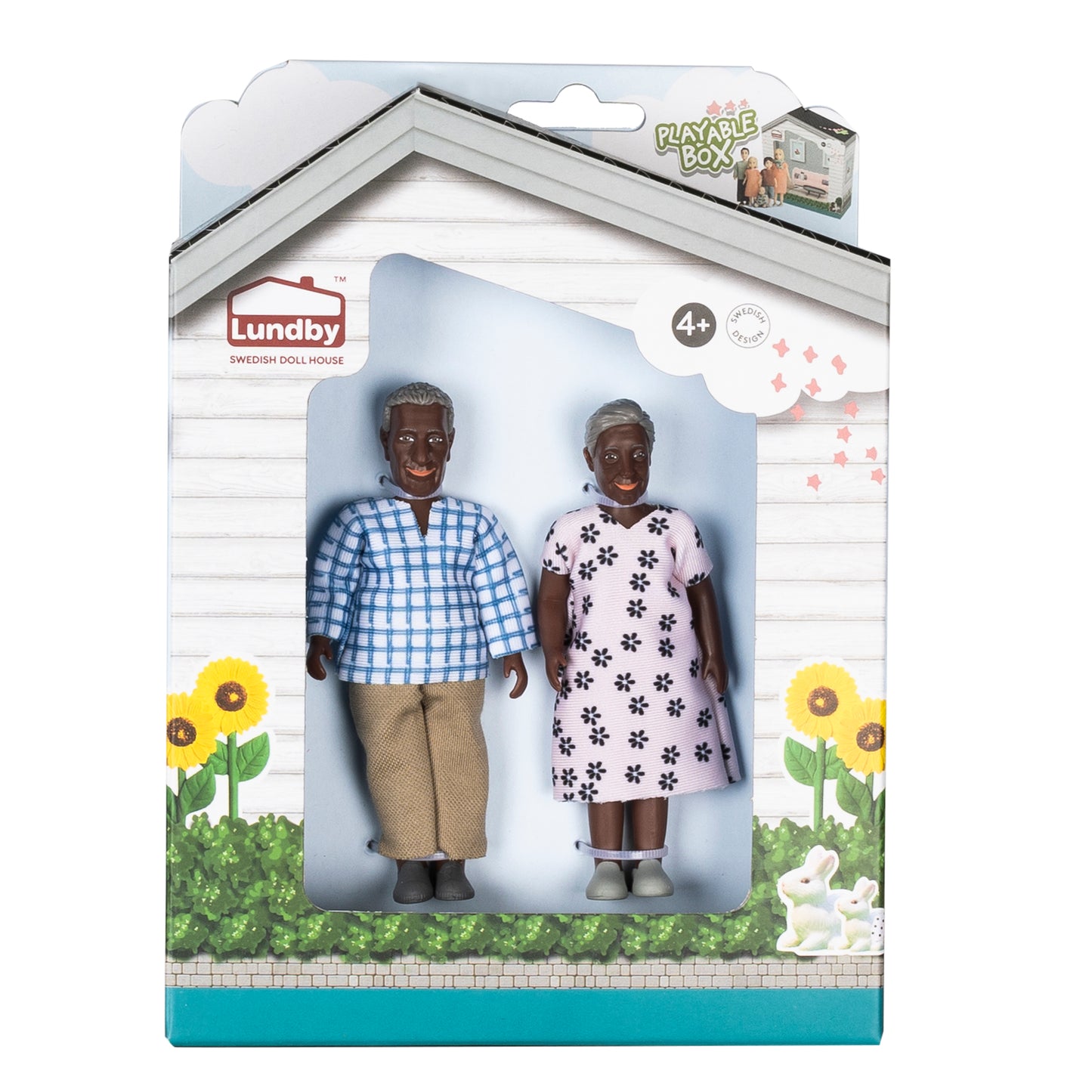Lundby Puppenhauspuppen Großeltern Familie Billie
