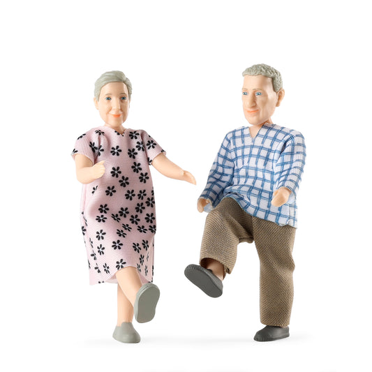 Lundby Puppenhauspuppen Großeltern Familie Charlie