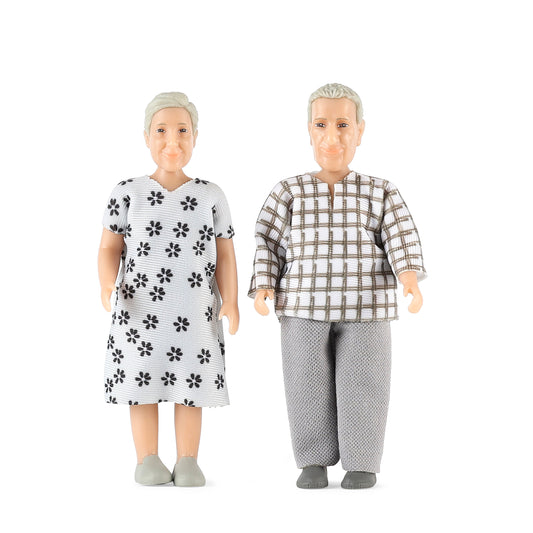 Lundby Puppenhauspuppen Großeltern Familie Jamie