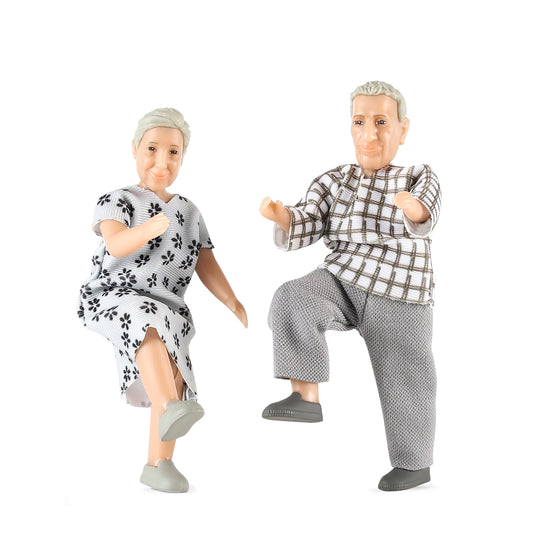 Lundby Puppenhauspuppen Großeltern Familie Jamie