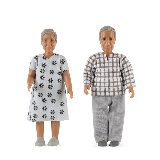 Lundby Puppenhauspuppen Großeltern Familie Nikki
