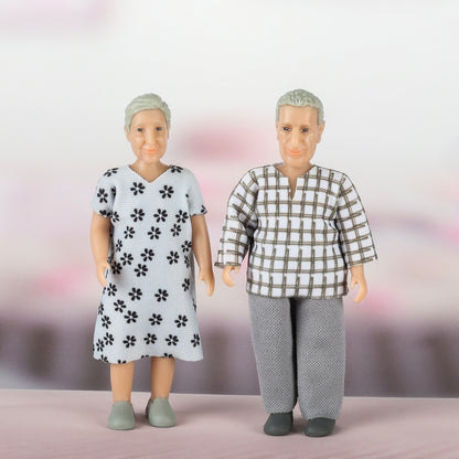 Lundby Puppenhauspuppen Großeltern Familie Jamie
